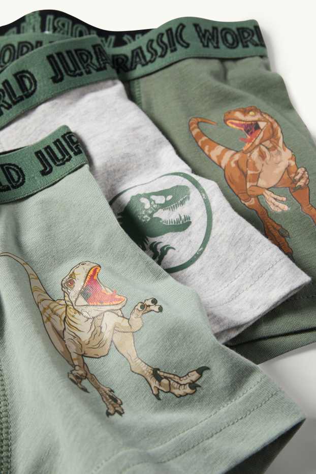 Bambini - Confezione da 3 - Jurassic World - boxer - verde