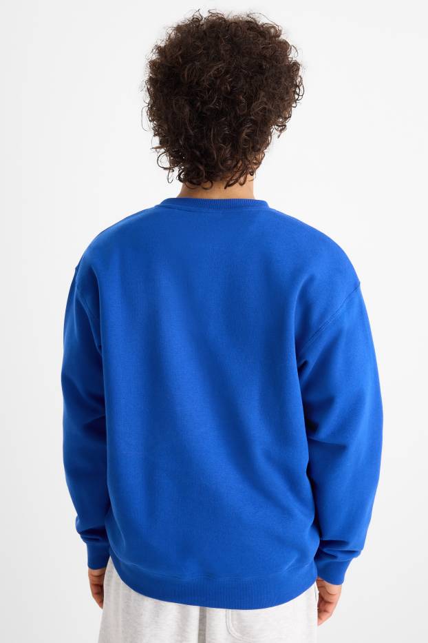 Heren - Oversized sweatshirt - blauw