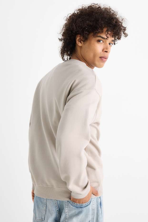 Heren - Oversized sweatshirt - lichtgrijs