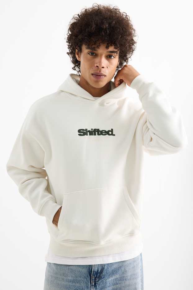 Herren - Oversized-Hoodie - weiß