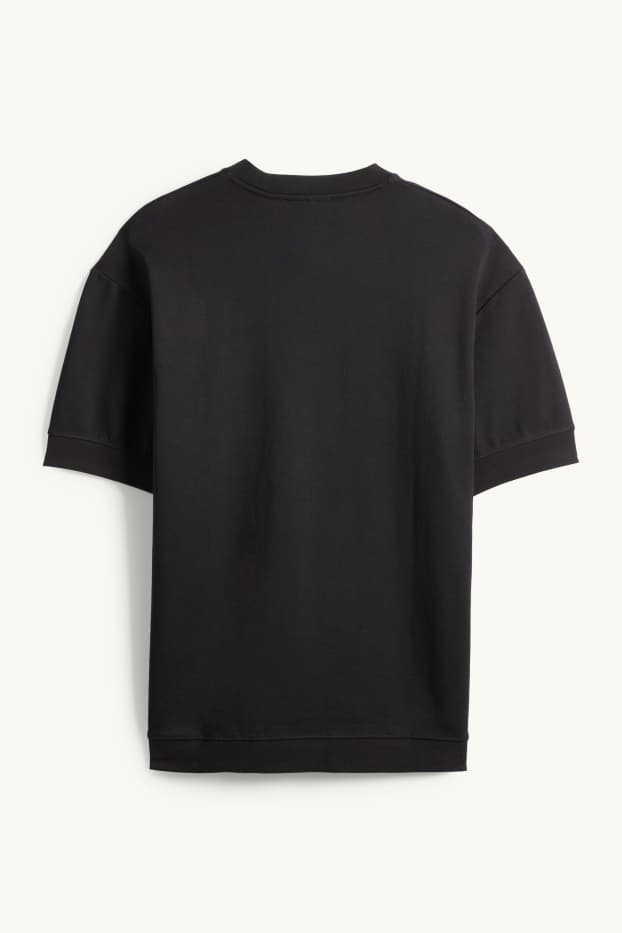 Hommes - T-shirt - relaxed fit - noir