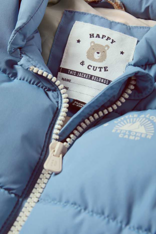 Baby: jongens - Babybodywarmer - waterafstotend - blauw