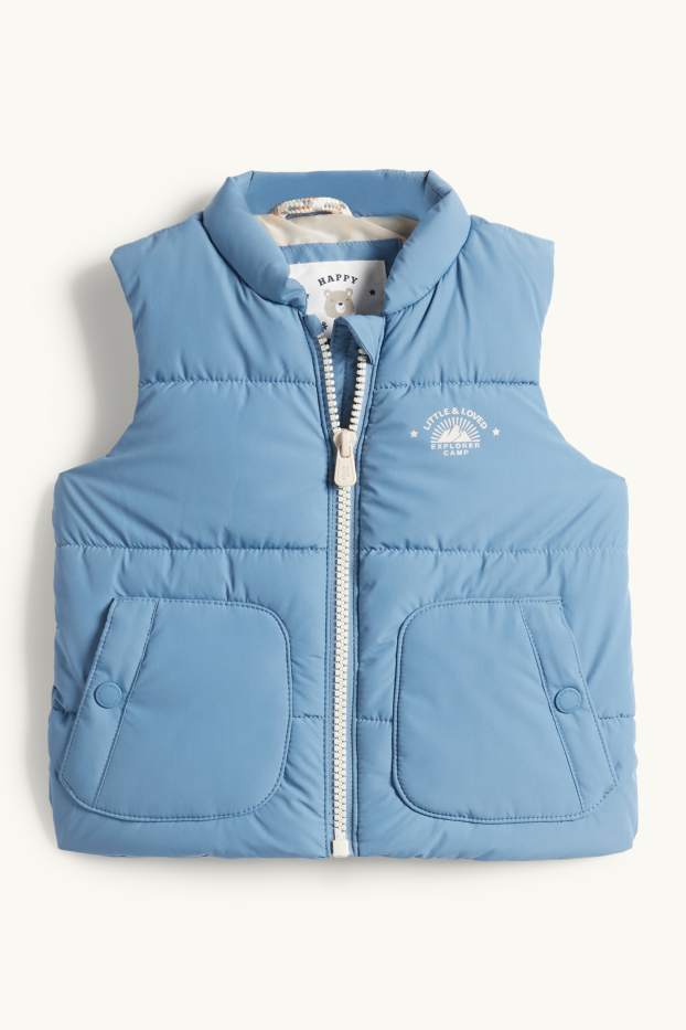 Baby: jongens - Babybodywarmer - waterafstotend - blauw