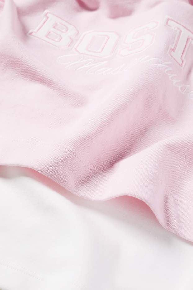 Children Girls - Boston - set - hoodie and top - 2 piece - rose