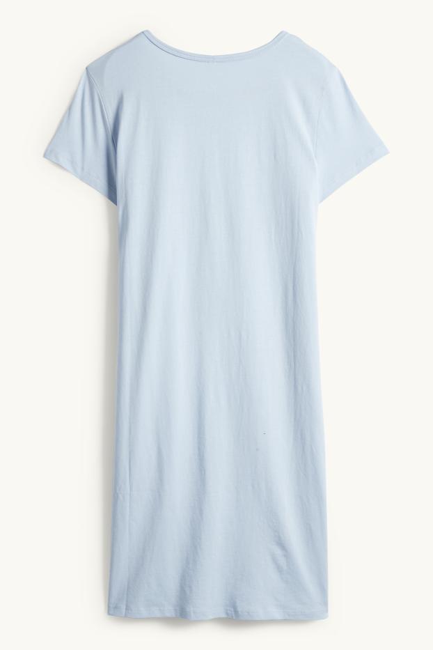 Damen - Nachthemd - hellblau