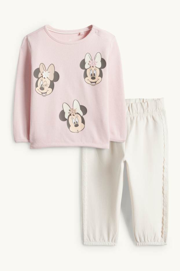 Bébés filles - Minnie Mouse - ensemble bébé crocheté - 2 pièces - rose