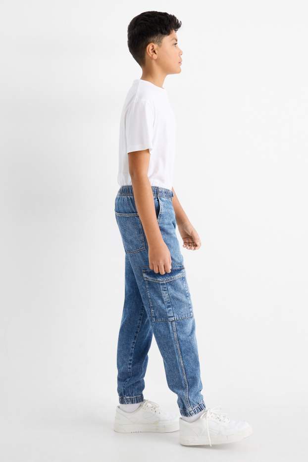 Niños - Jeans cargo - vaqueros - azul