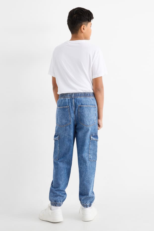 Niños - Jeans cargo - vaqueros - azul