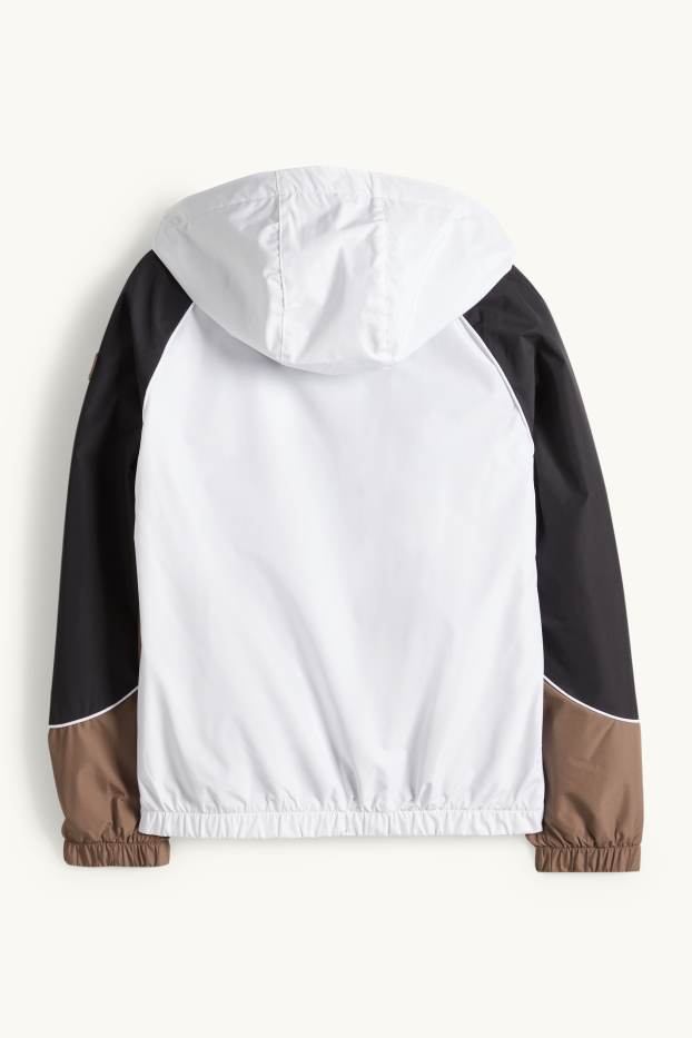 Nen - Jaqueta amb caputxa - marró / blanc trencat