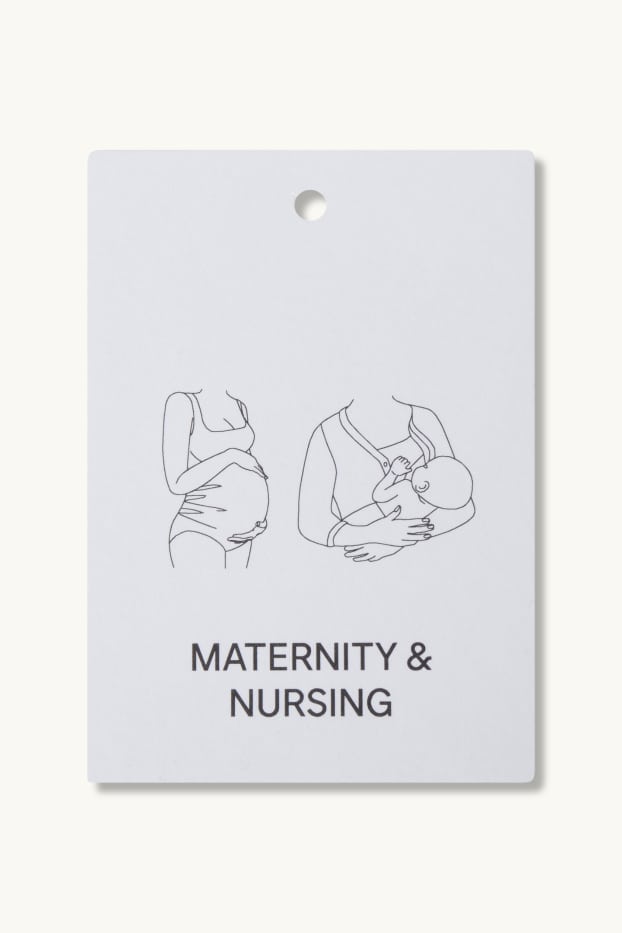 Donna - Confezione da 2 - top per allattamento - nero