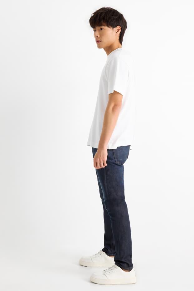 Home - Slim Tapered Jeans - texà blau fosc