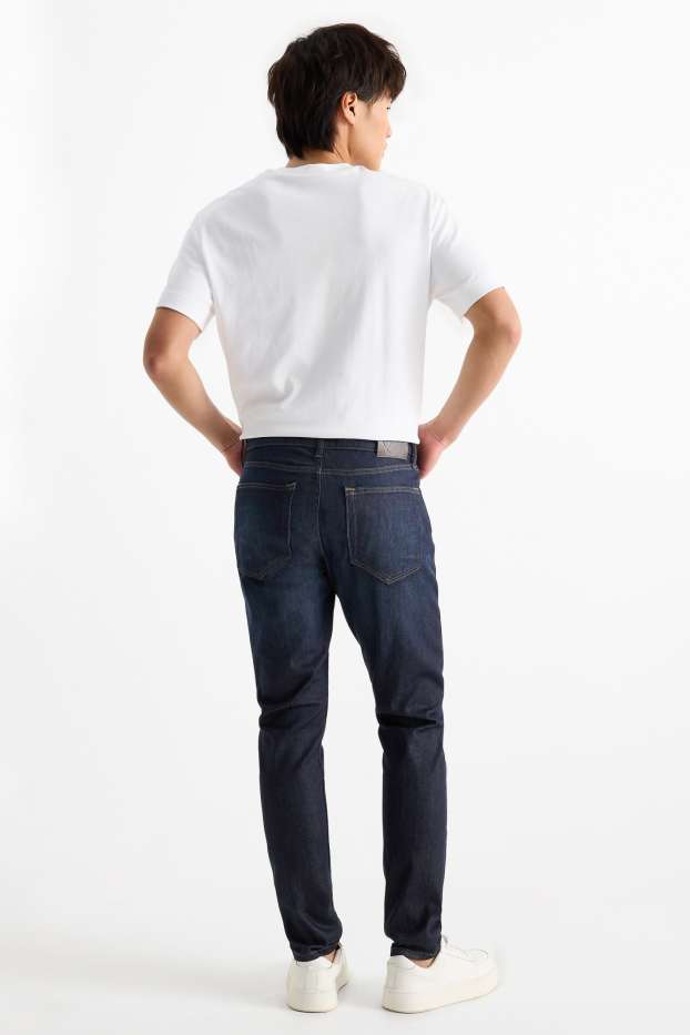 Home - Slim Tapered Jeans - texà blau fosc