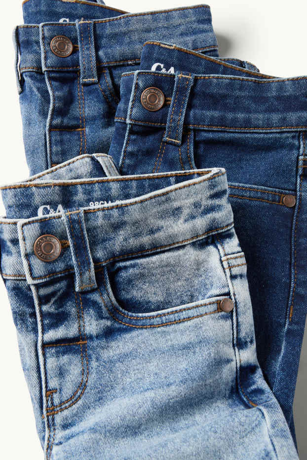 Kinder Buben - Multipack 3er - Slim Jeans - jeansblau