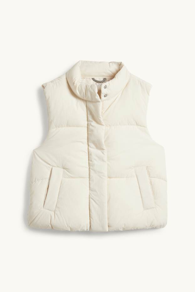 Enfants filles - Gilet sans manches - finition déperlante - blanc crème