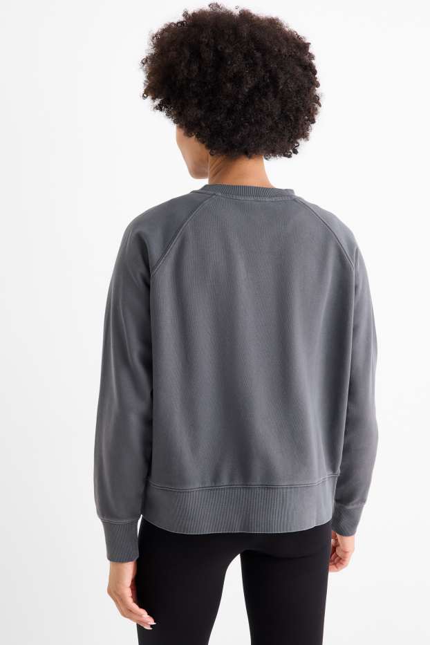 Femei - Bluză de molton  - gri închis