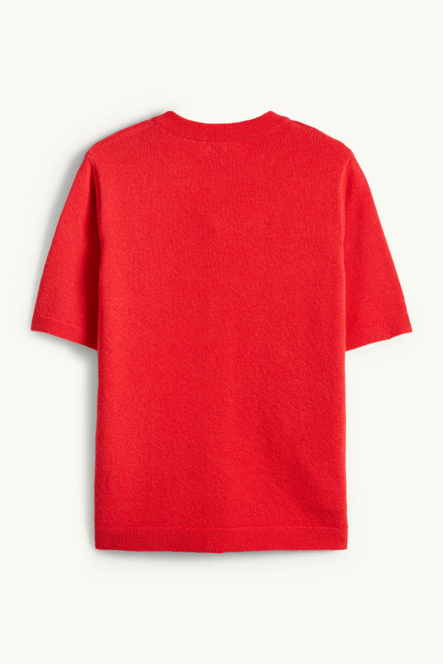 Dona - Jaqueta de punt - vermell