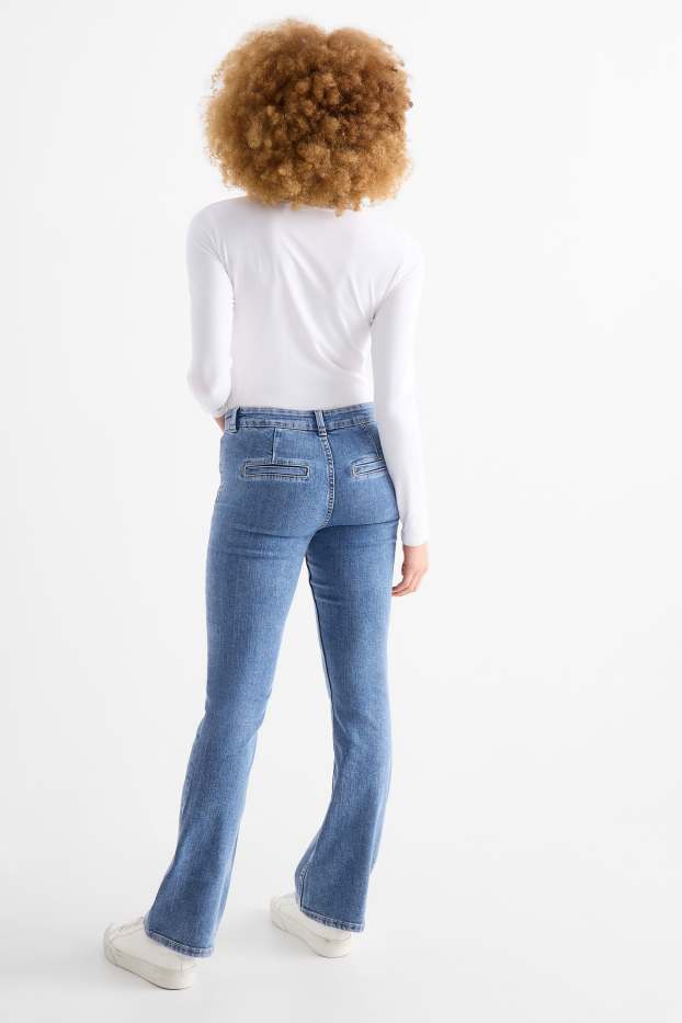 Donna - Bootcut jeans - vita media - jeans blu