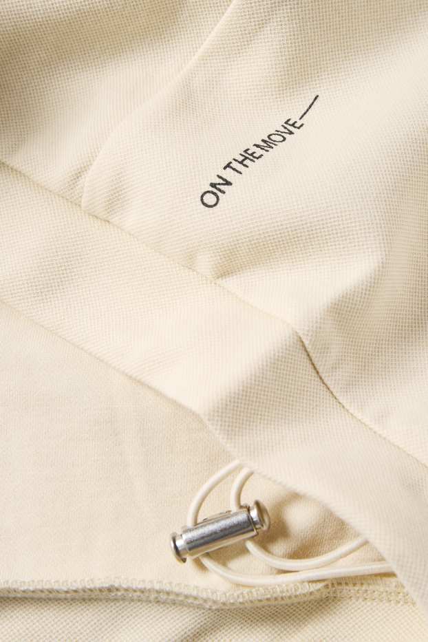 Herren - Sweatjacke mit Kapuze - hellbeige