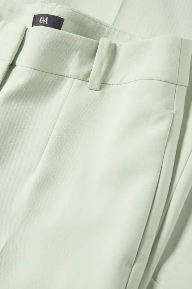 Mujer - Pantalón de oficina - mid waist - regular fit - verde menta