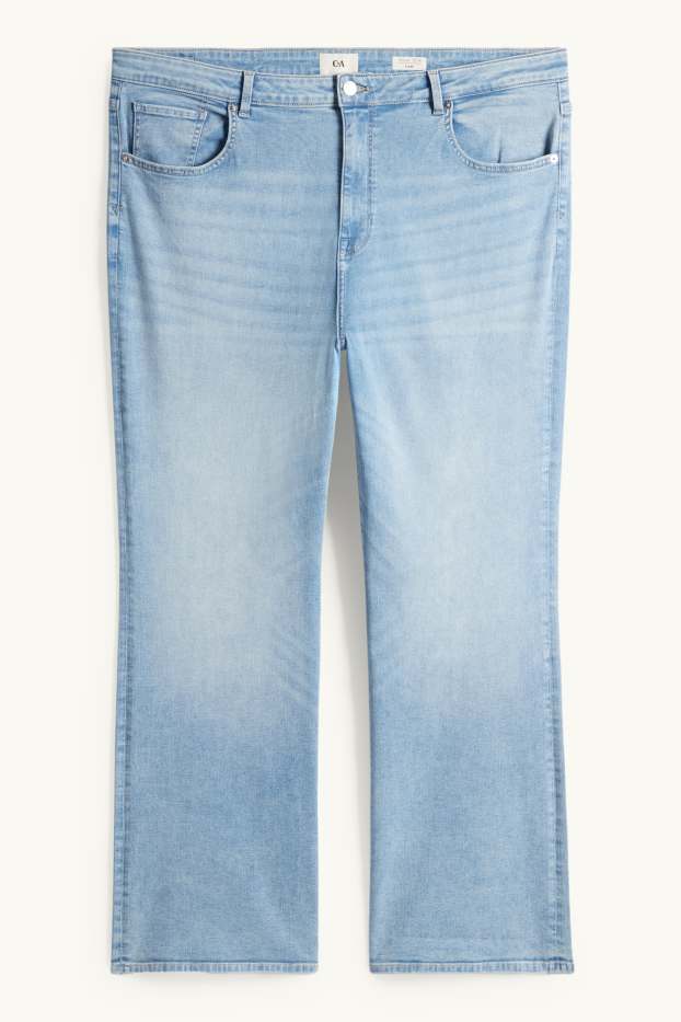 Donna - Jeans svasati - vita alta - LYCRA® - jeans azzurro