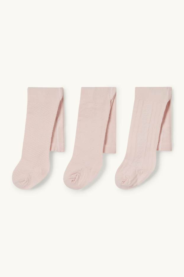 Nadó nen - Paquet de 3 - leotards per a nadó - texturats - rosa