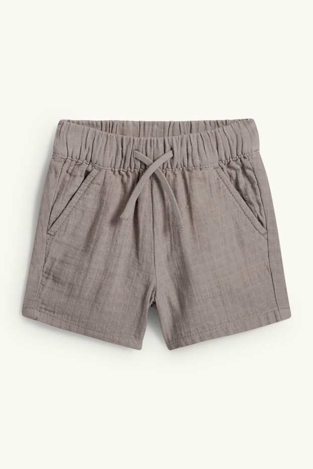 Bébés garçons - Tenue pour bébé - 2 pièces - finition texturée - gris