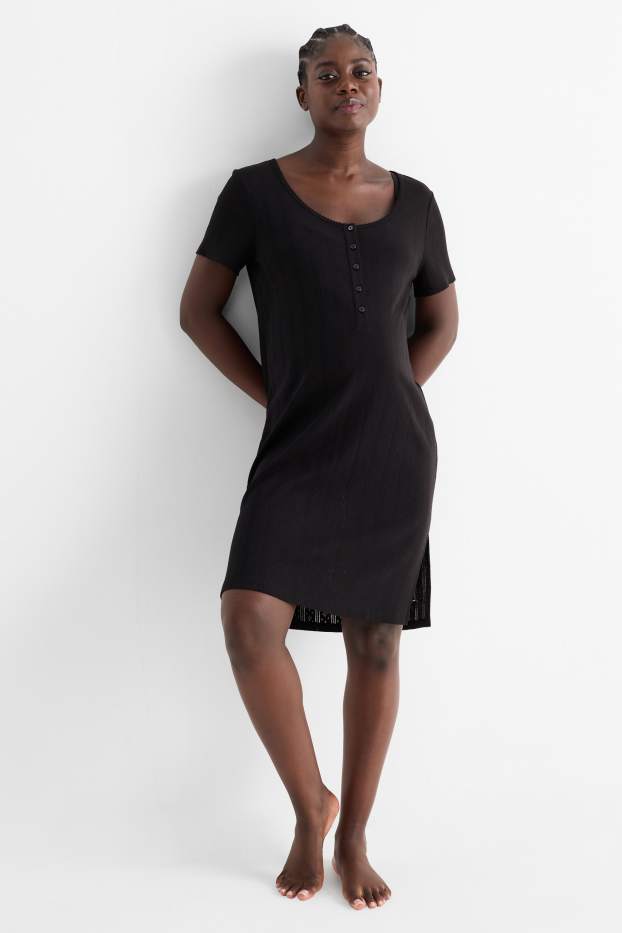 Femei - Cămașă de noapte pentru alăptare - negru