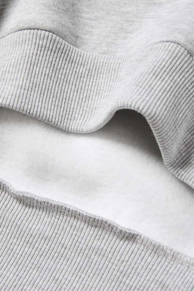 Damen - Oversized-Sweatshirt - hellgrau-melange