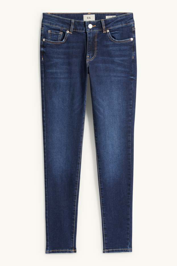 Femei - Skinny jeans - talie joasă - LYCRA® - denim-albastru închis