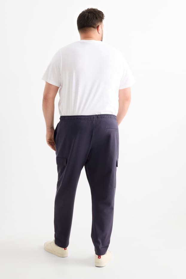 Uomo - Pantaloni sportivi cargo - blu scuro
