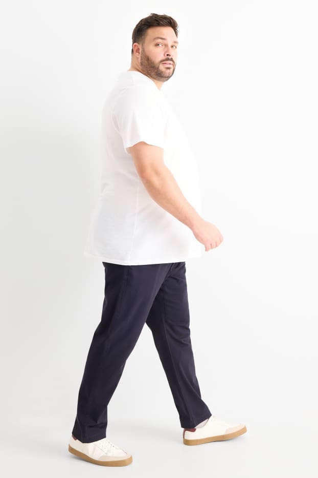Hommes - Chino - regular fit - bleu foncé