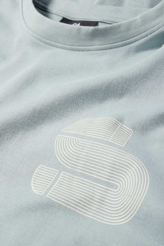 Hommes - Haut de sport - relaxed fit - bleu clair