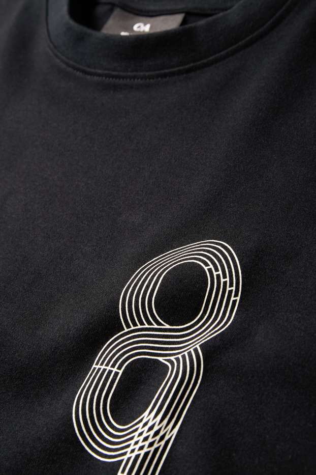 Herren - Funktions-Shirt - Relaxed Fit - schwarz