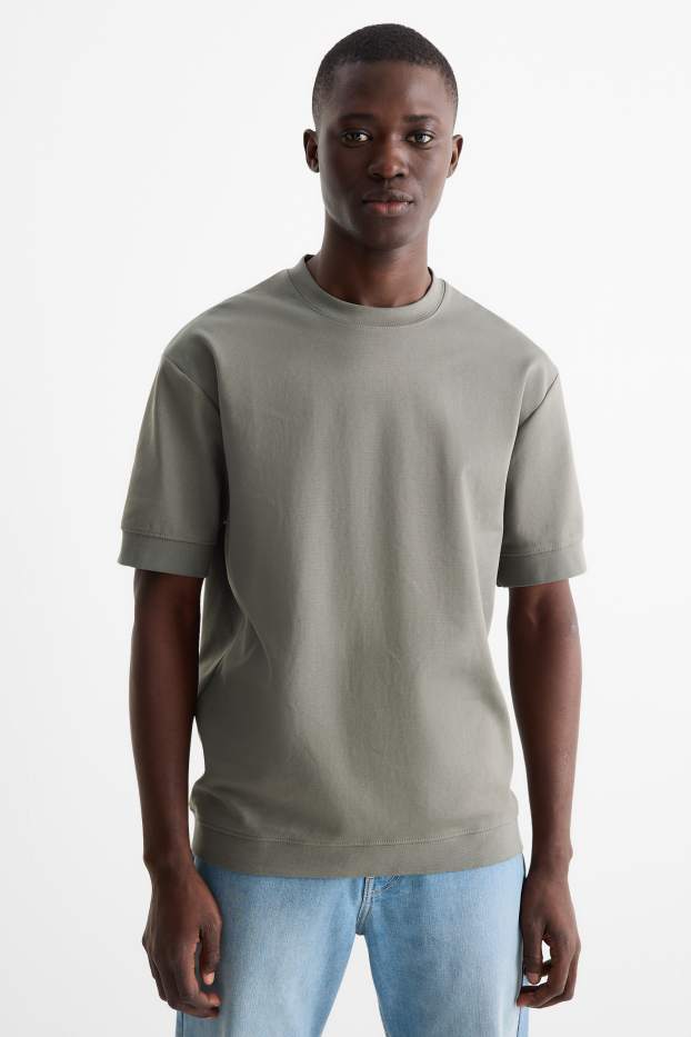 Home - Samarreta de màniga curta - relaxed fit - caqui