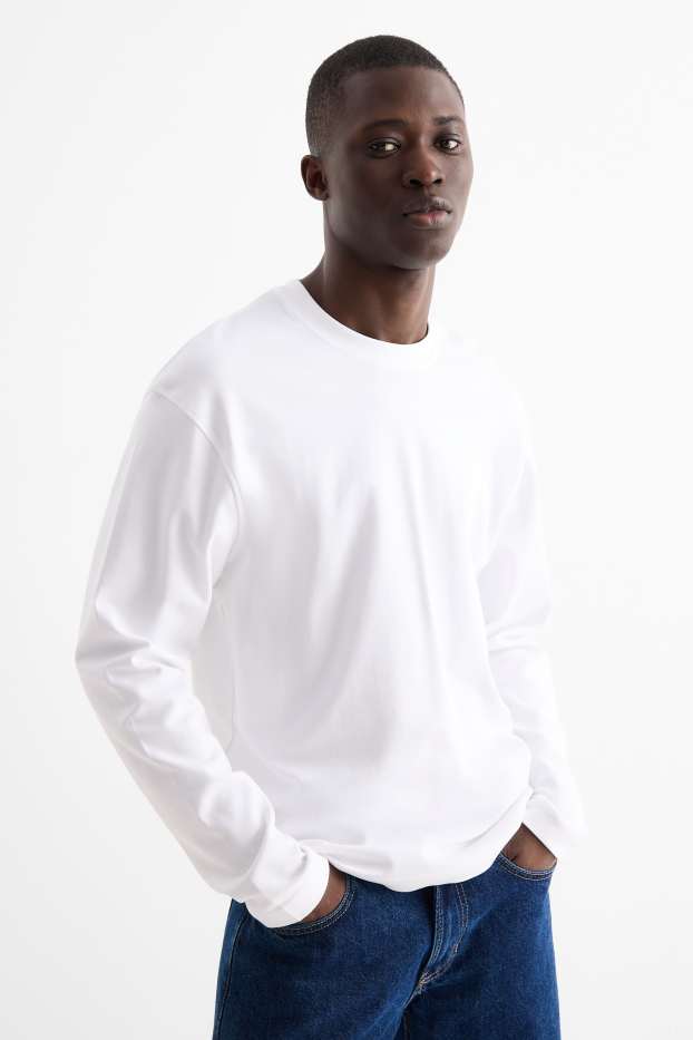 Home - Samarreta de màniga llarga - relaxed fit - blanc