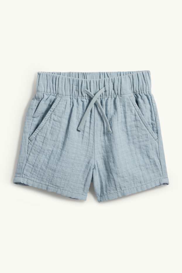 Bébés garçons - Tenue pour bébé - 2 pièces - finition texturée - bleu clair