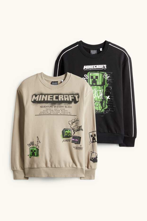 Children Boys - Multipack of 2 - Minecraft - sweatshirt - black
