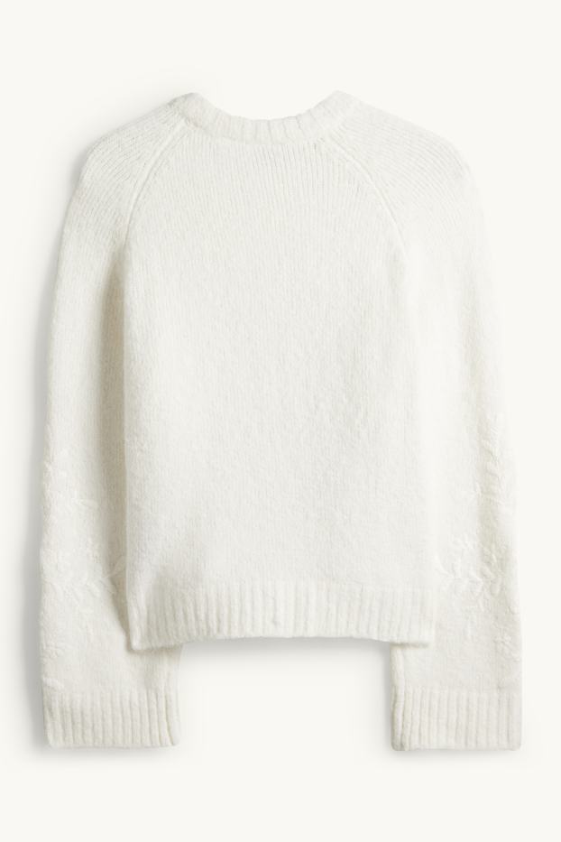 Femei - Pulover - alb