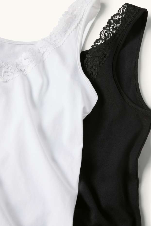 Femmes - Lot de 2 - caracos - noir / blanc