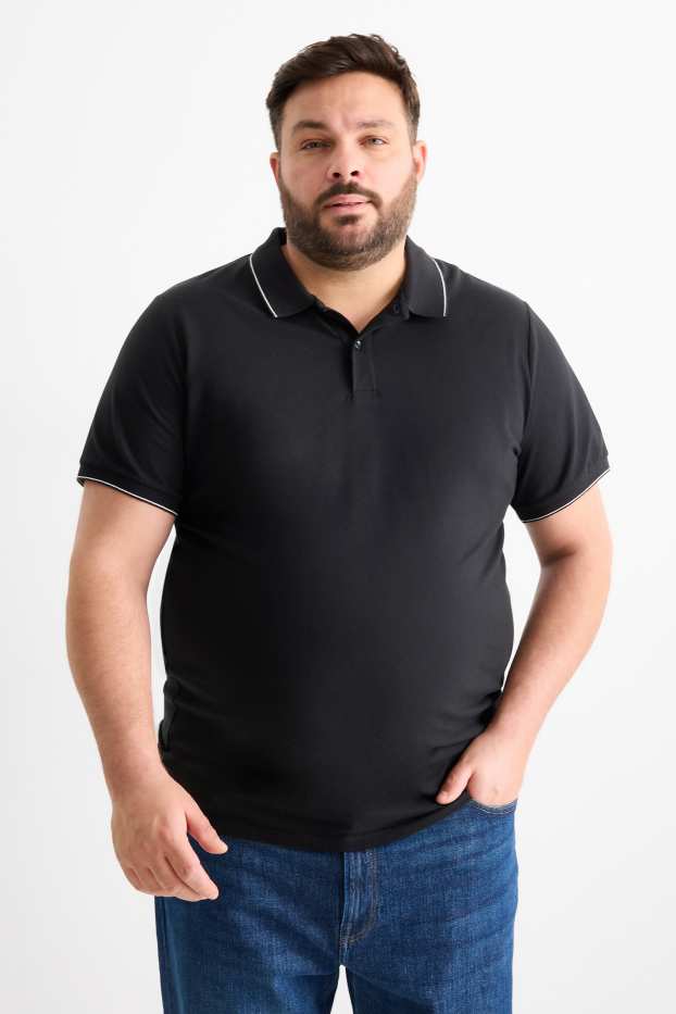 Men - Polo shirt - black