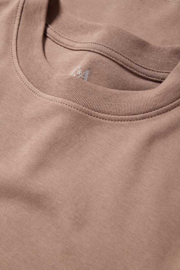 Femmes - T-shirt - slim fit - marron