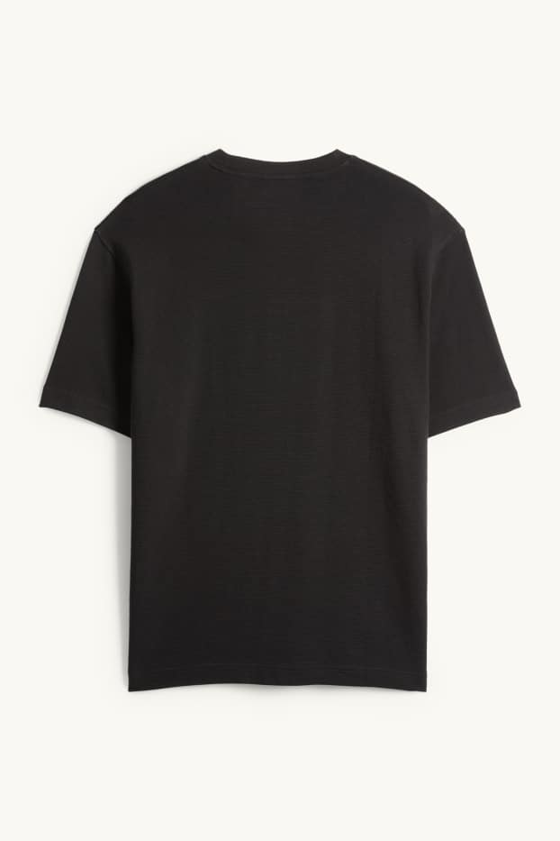 Hommes - T-shirt - relaxed fit - noir