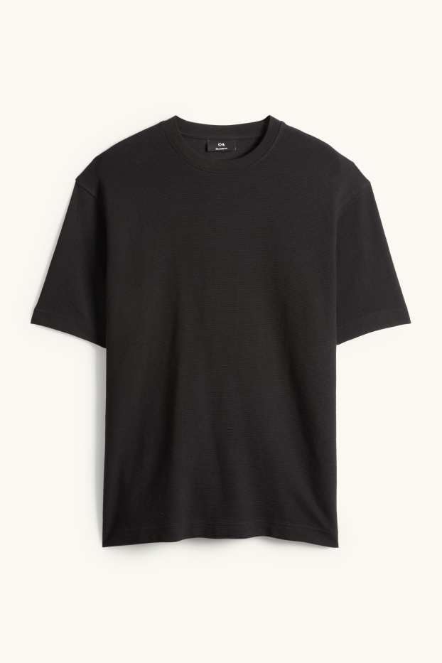 Hommes - T-shirt - relaxed fit - noir