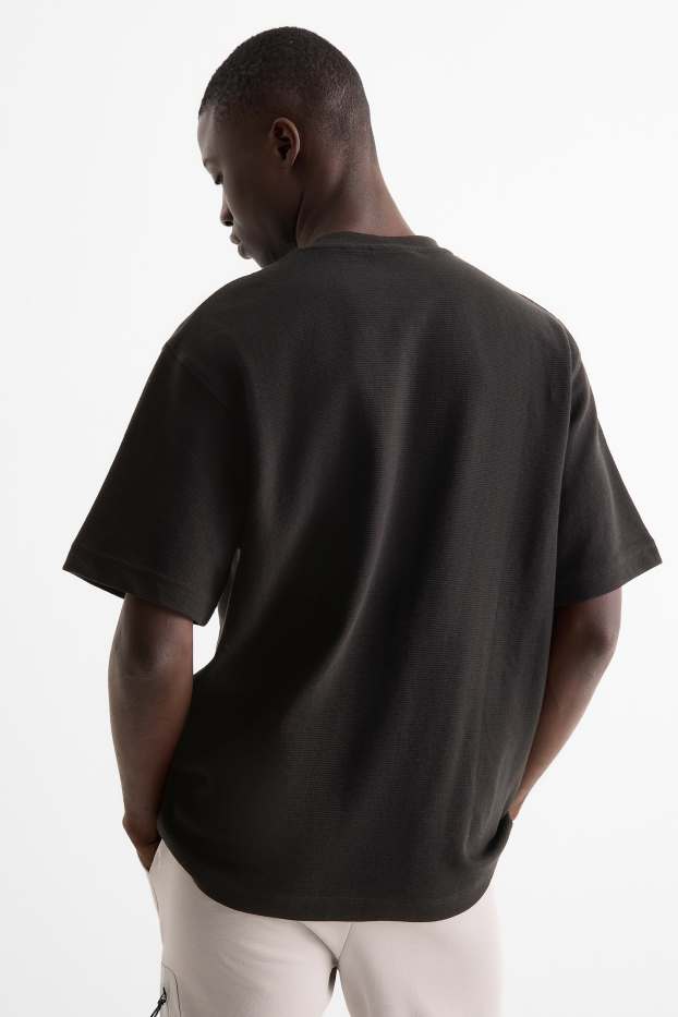 Hommes - T-shirt - relaxed fit - noir