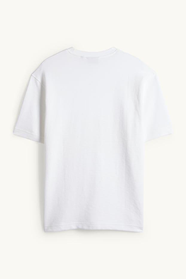 Hommes - T-shirt - relaxed fit - blanc