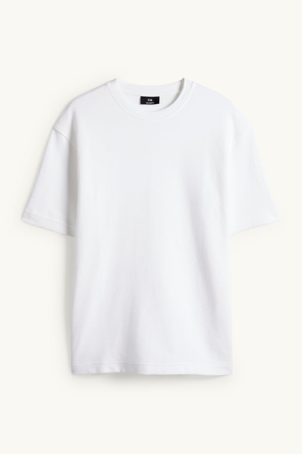 Hommes - T-shirt - relaxed fit - blanc