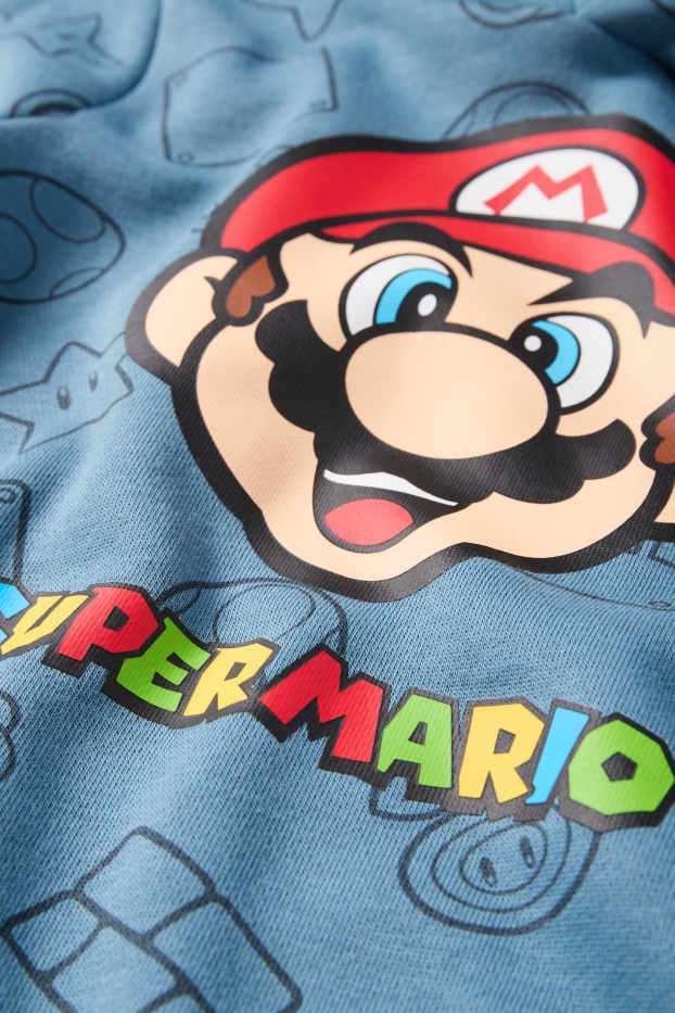 Children Boys - Super Mario - hoodie - blue