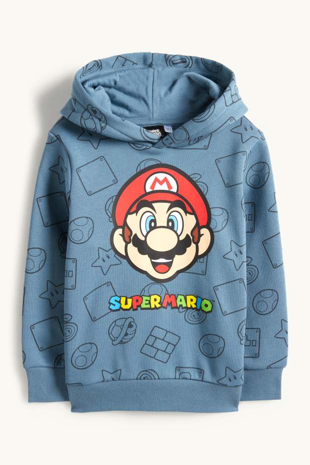Children Boys - Super Mario - hoodie - blue