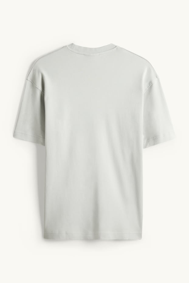 Bărbați - Tricou - relaxed fit - gri deschis