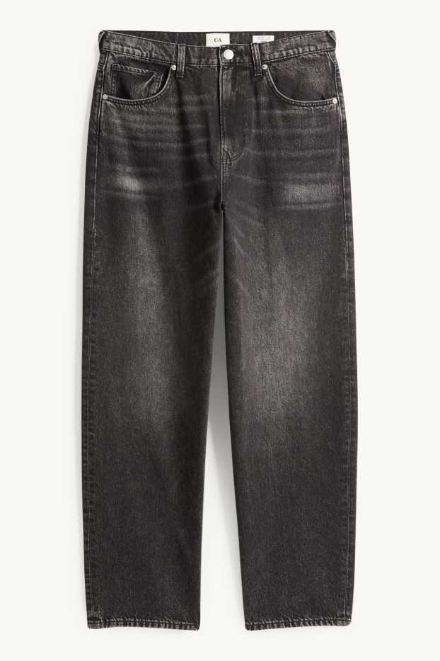 Heren - Baggy jeans - jeansdonkergrijs